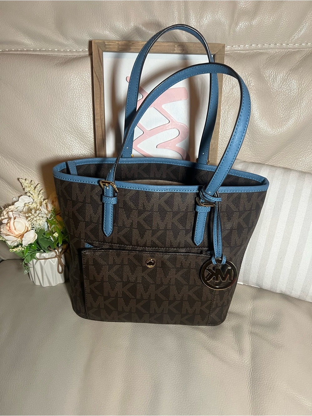 Vintage Michael Kors Jet Set Medium Snap Front Tote